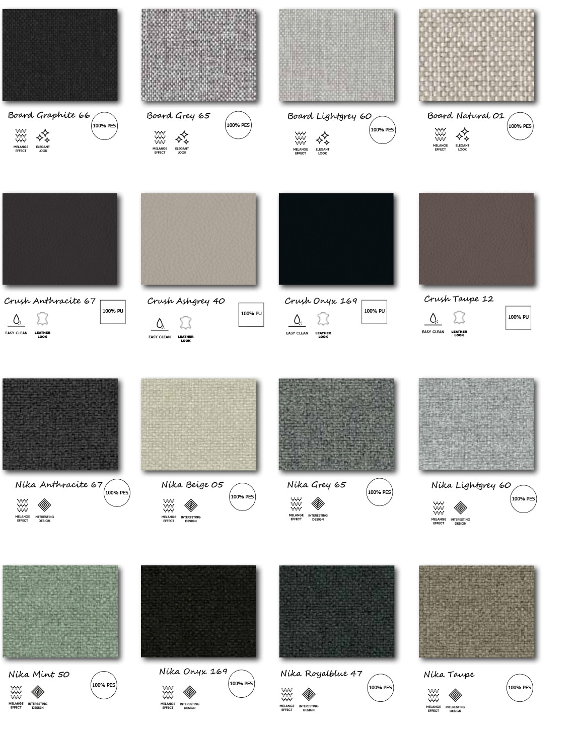 Stofkleuren Board, Crush en Nika | Stylzzz