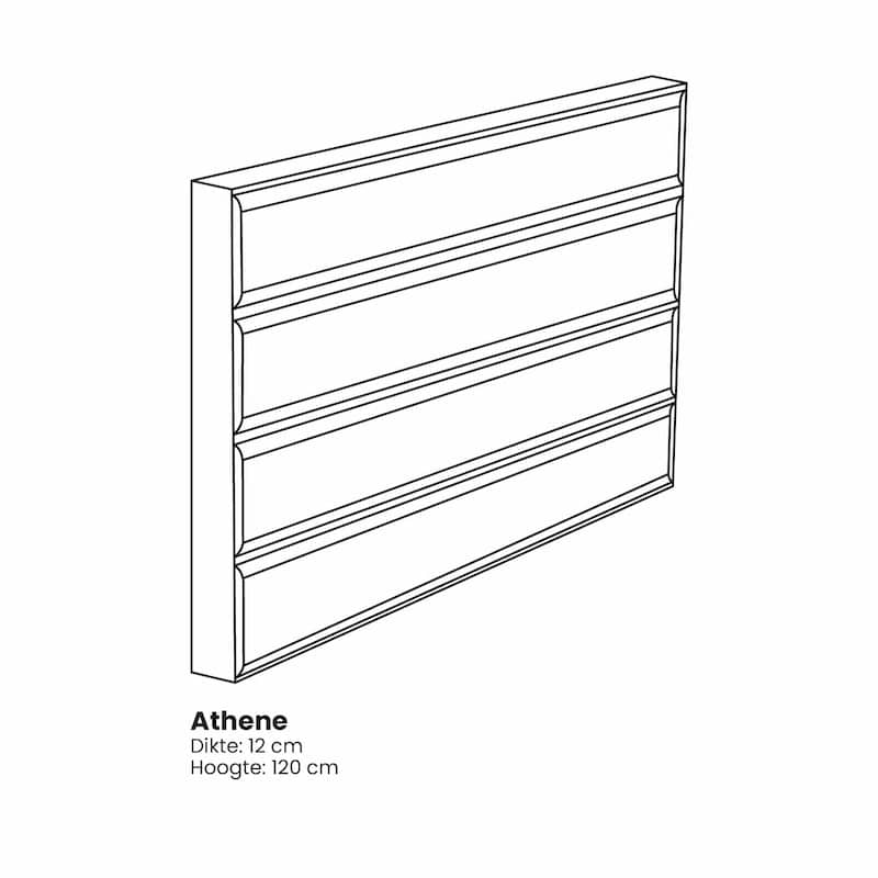 Athene hoofdbord afmetingen | Stylzzz