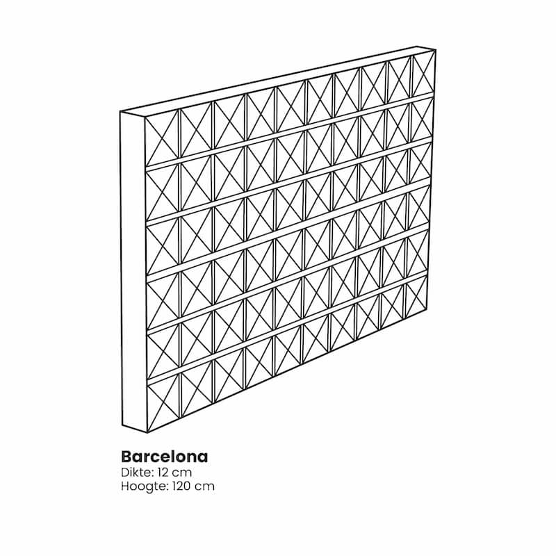 Barcelona hoofdbord afmetingen | Stylzzz