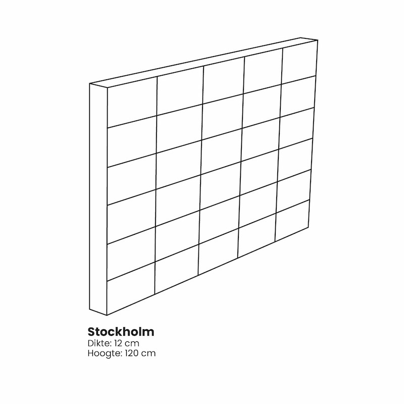 Stockholm hoofdbord afmetingen | Stylzzz